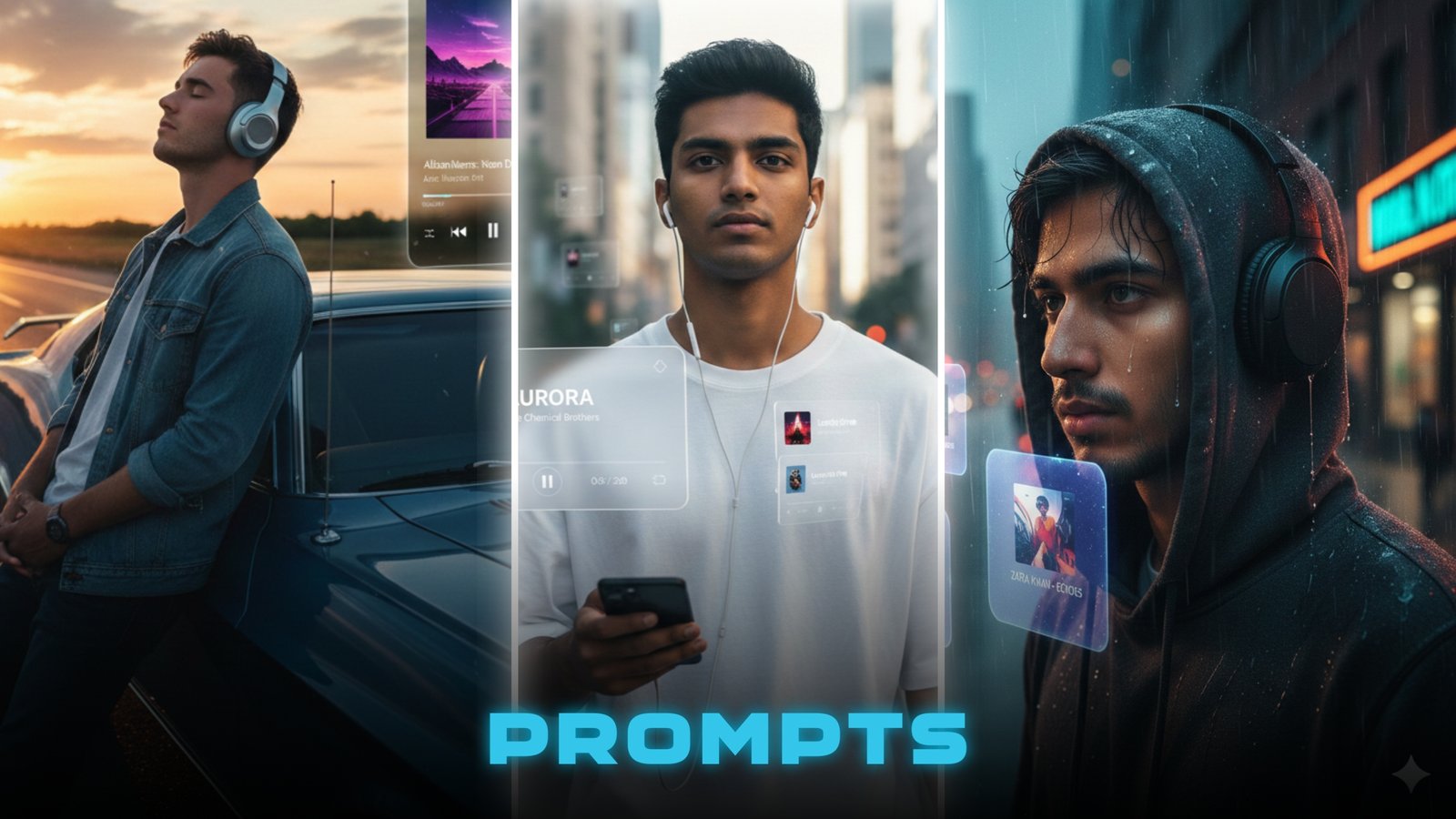 10 Music Lover AI Photo Editing Prompts for Album Covers & Portrait