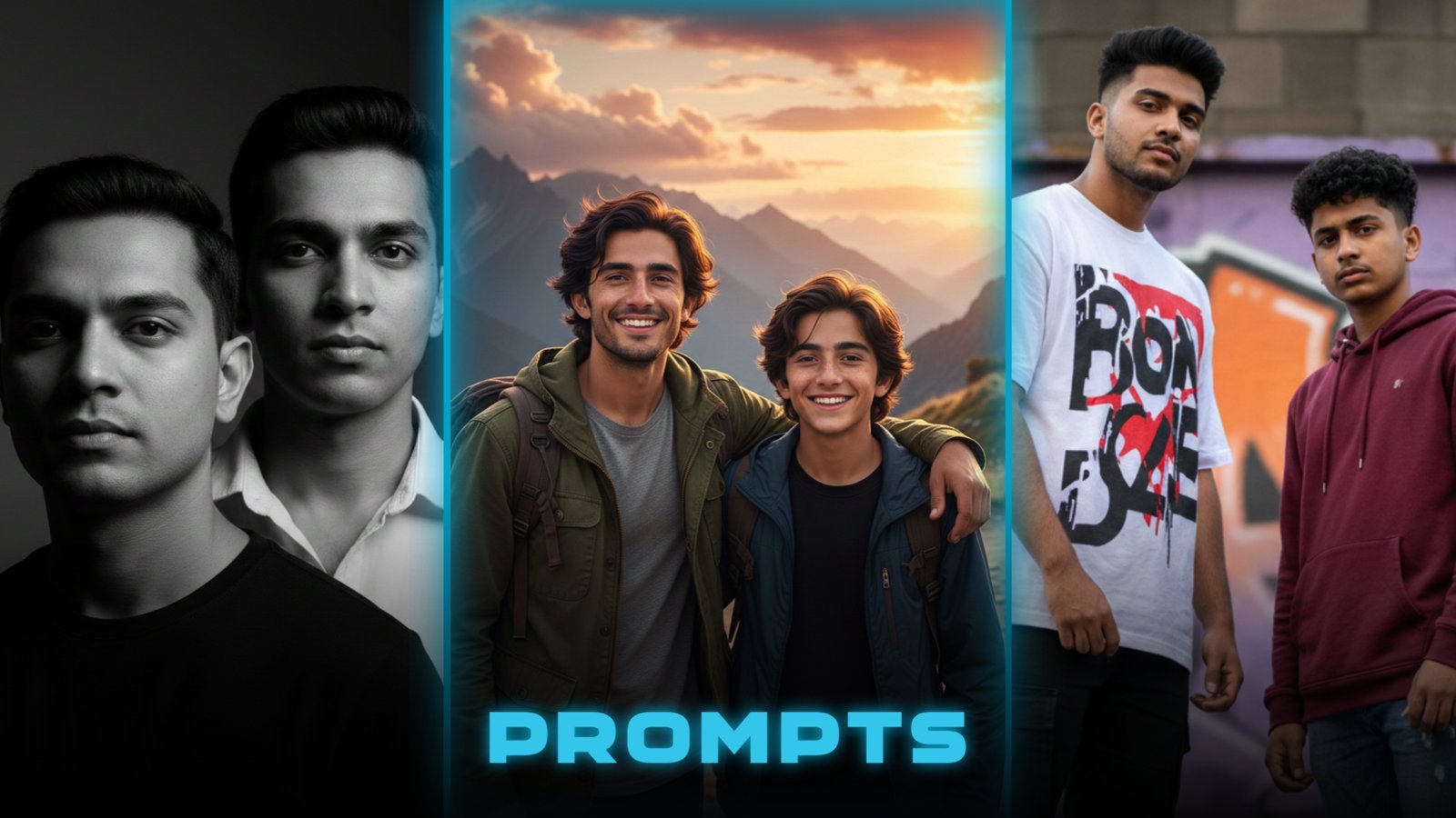 8 Brother Duo Instagram Trending Google Gemini AI Prompts