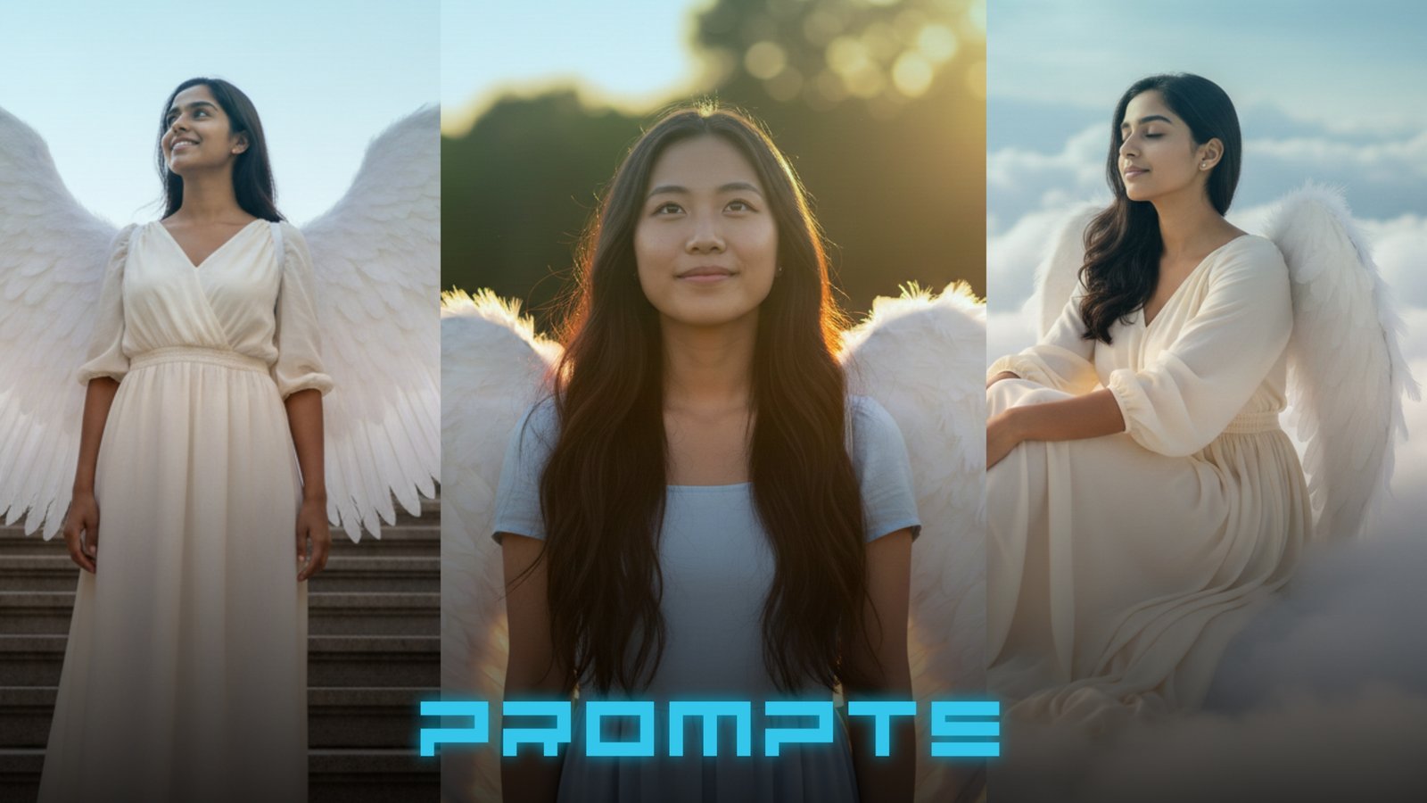 10 Trending Gemini Prompts for Girls Angel Wing Photos