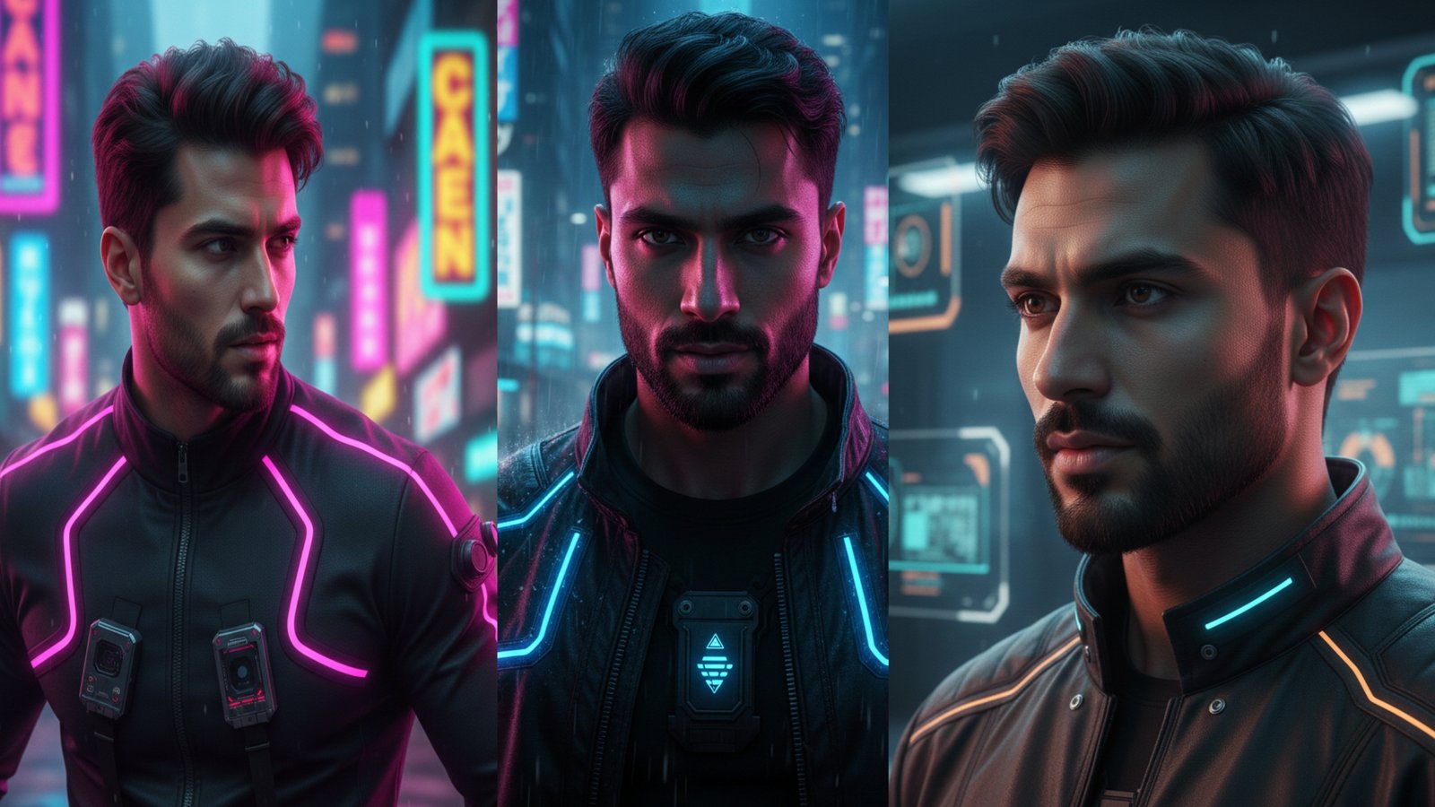 10 Cyberpunk Men Portrait Gemini AI Prompts 2026