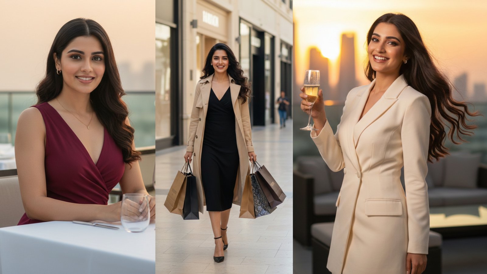 10 Dubai Rich Lifestyle Woman Gemini AI Prompts (4K)